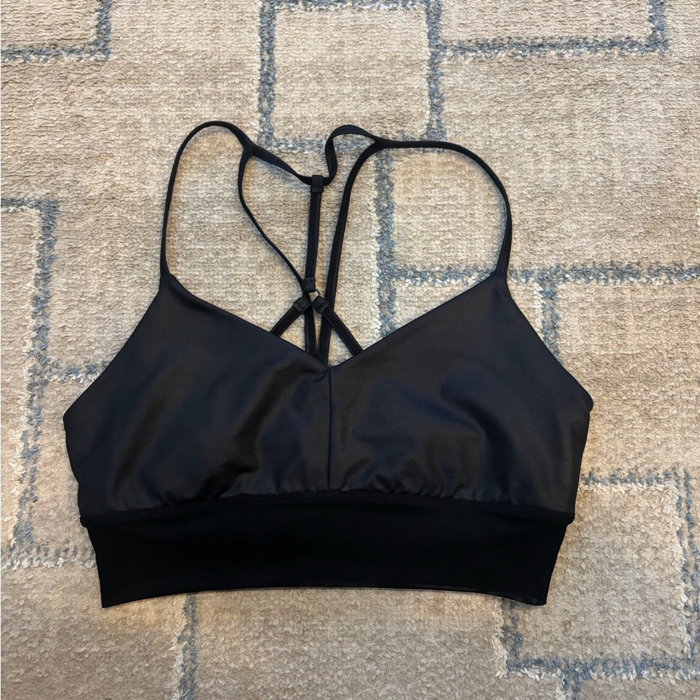 ALO Yoga Black Strappy Sports Bralette